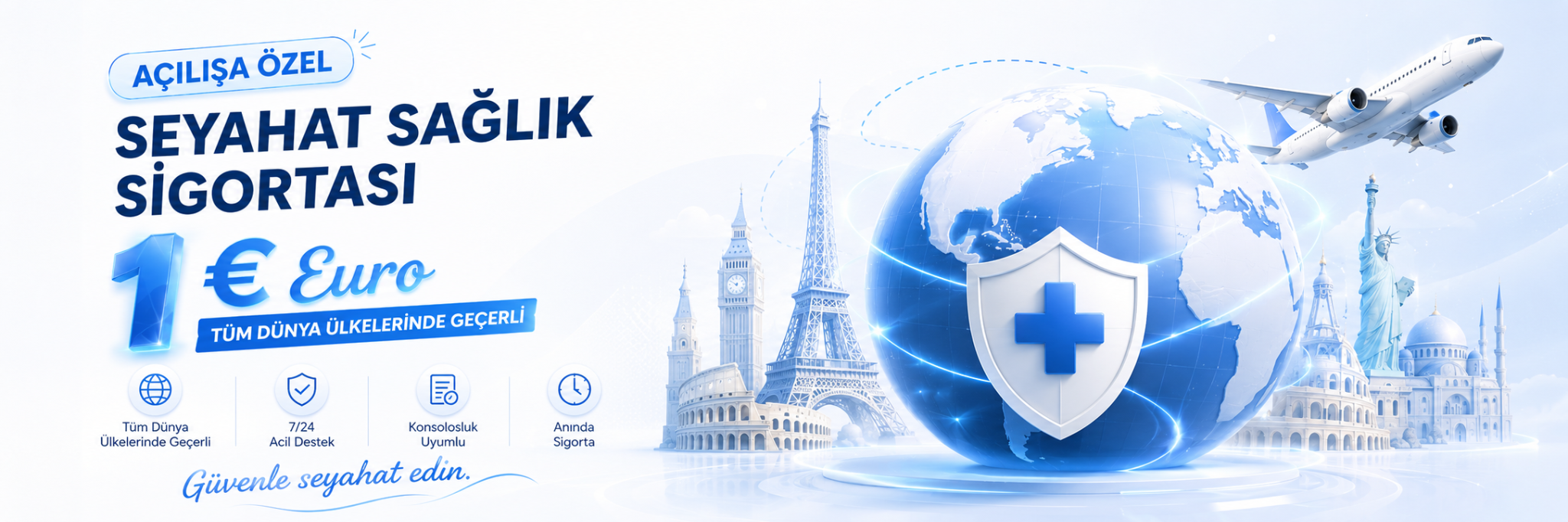 Açılışa özel 1 Euro seyahat sağlık sigortası kampanyası